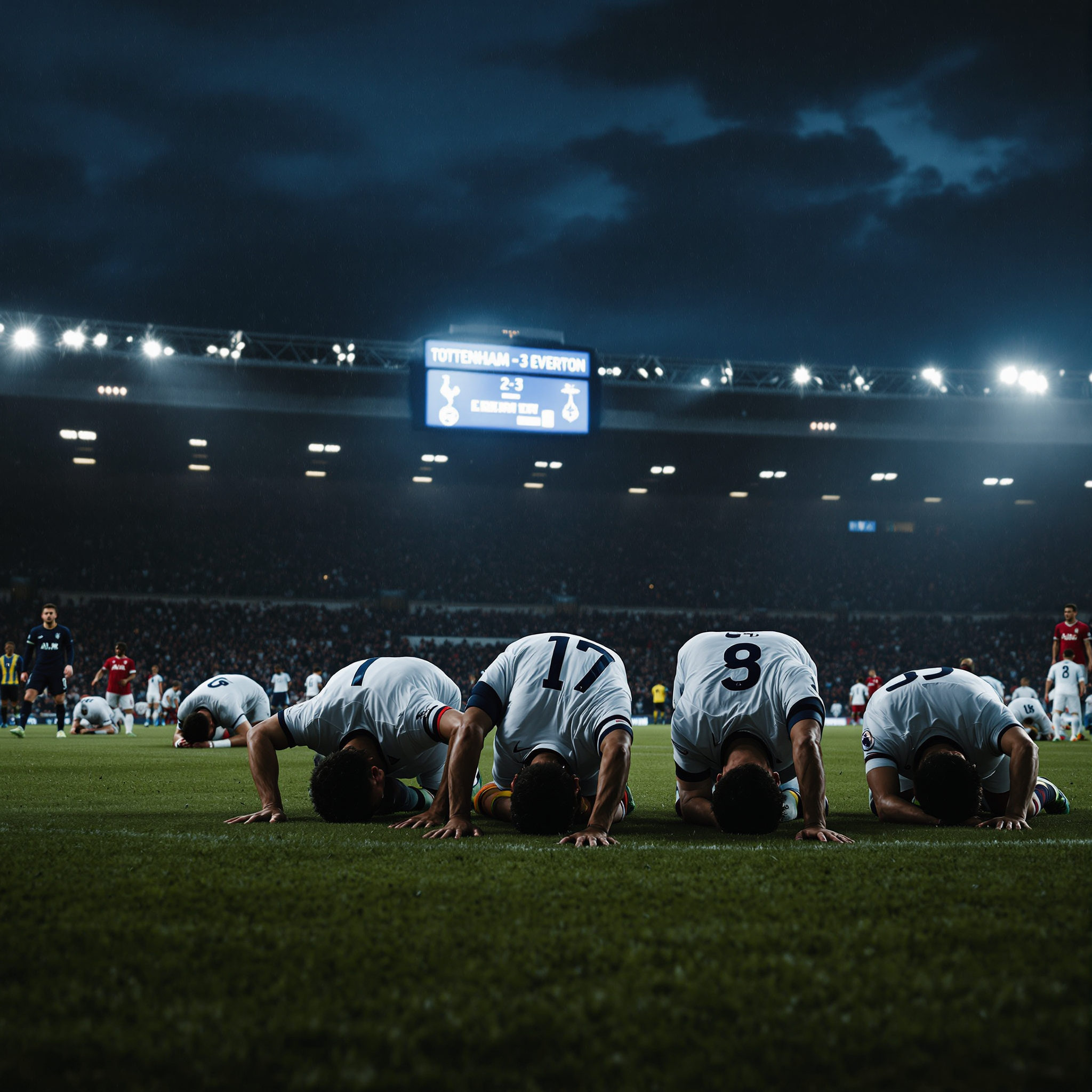 토트넘 에버턴에 2대3 완패 15위로 추락