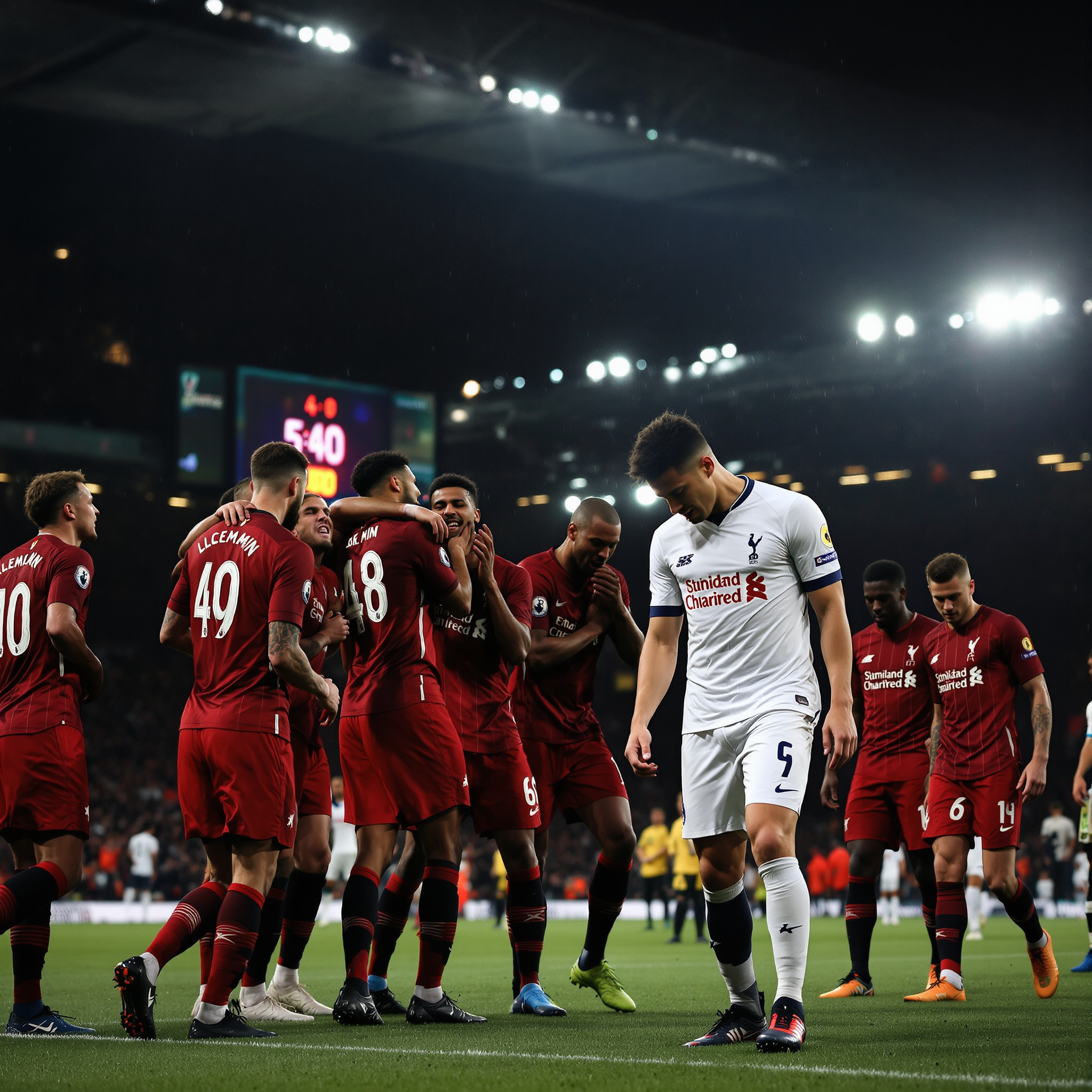 리버풀 토트넘 4대0 대파 손흥민 침묵