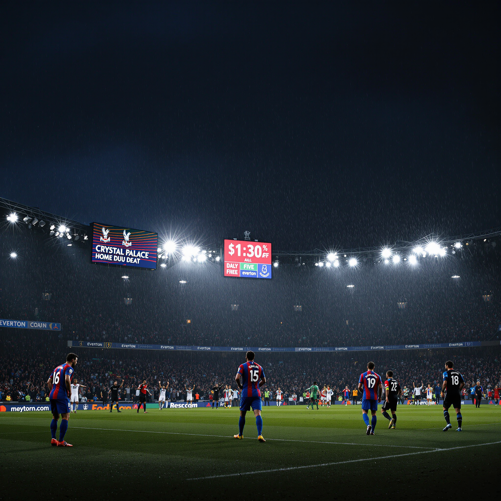 팰리스 홈에서 무너졌다 에버턴에 1-2, 순위 자리 내주며 통한의 역전패