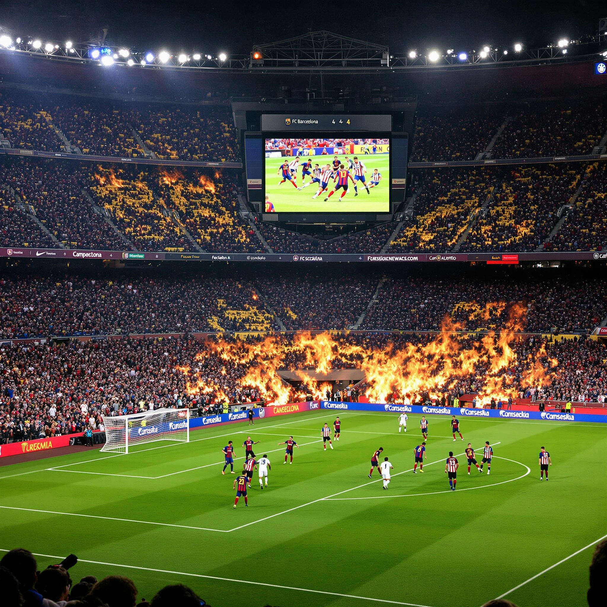 바르셀로나 대 아틀레티코 8골 난타전 극적 무승부