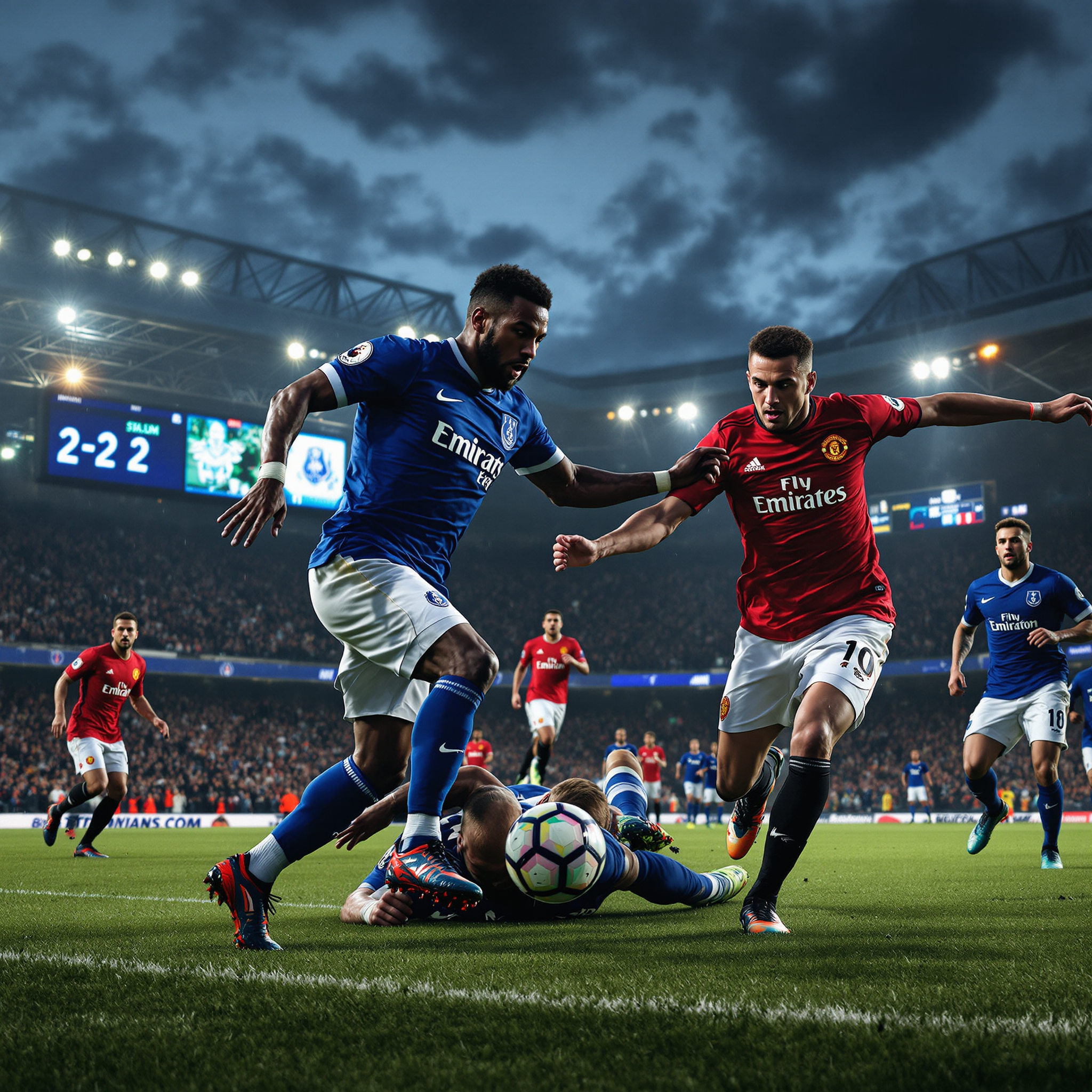 맨유 에버턴전 대역전극 펼치다 2-2 무승부로 마무리