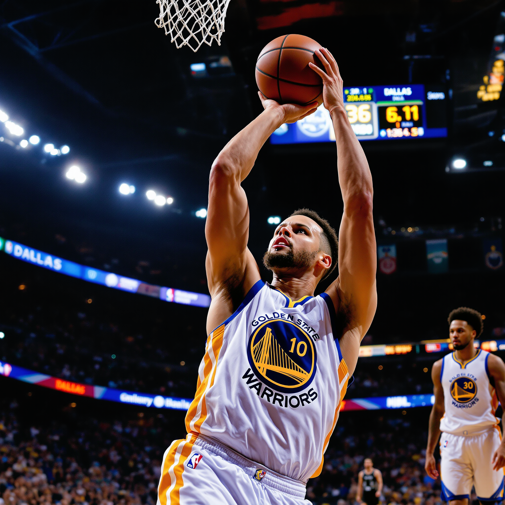 골든 스테이트 댈러스 완파 커리 30득점 폭발 서부 순위 격차 반 경기로 좁혀