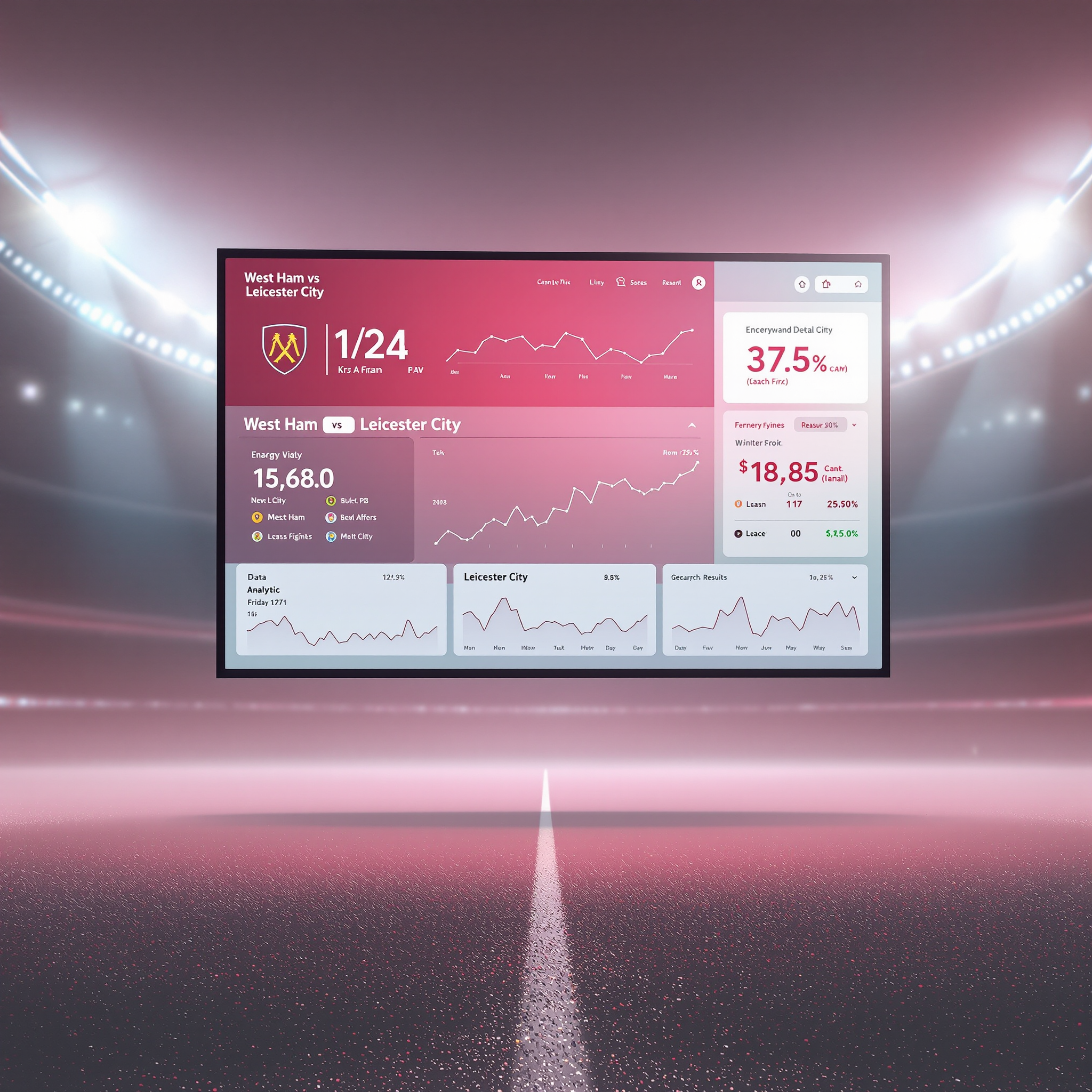 웨스트 햄 대 레스터 시티 분석결과 검색 데이터 전무