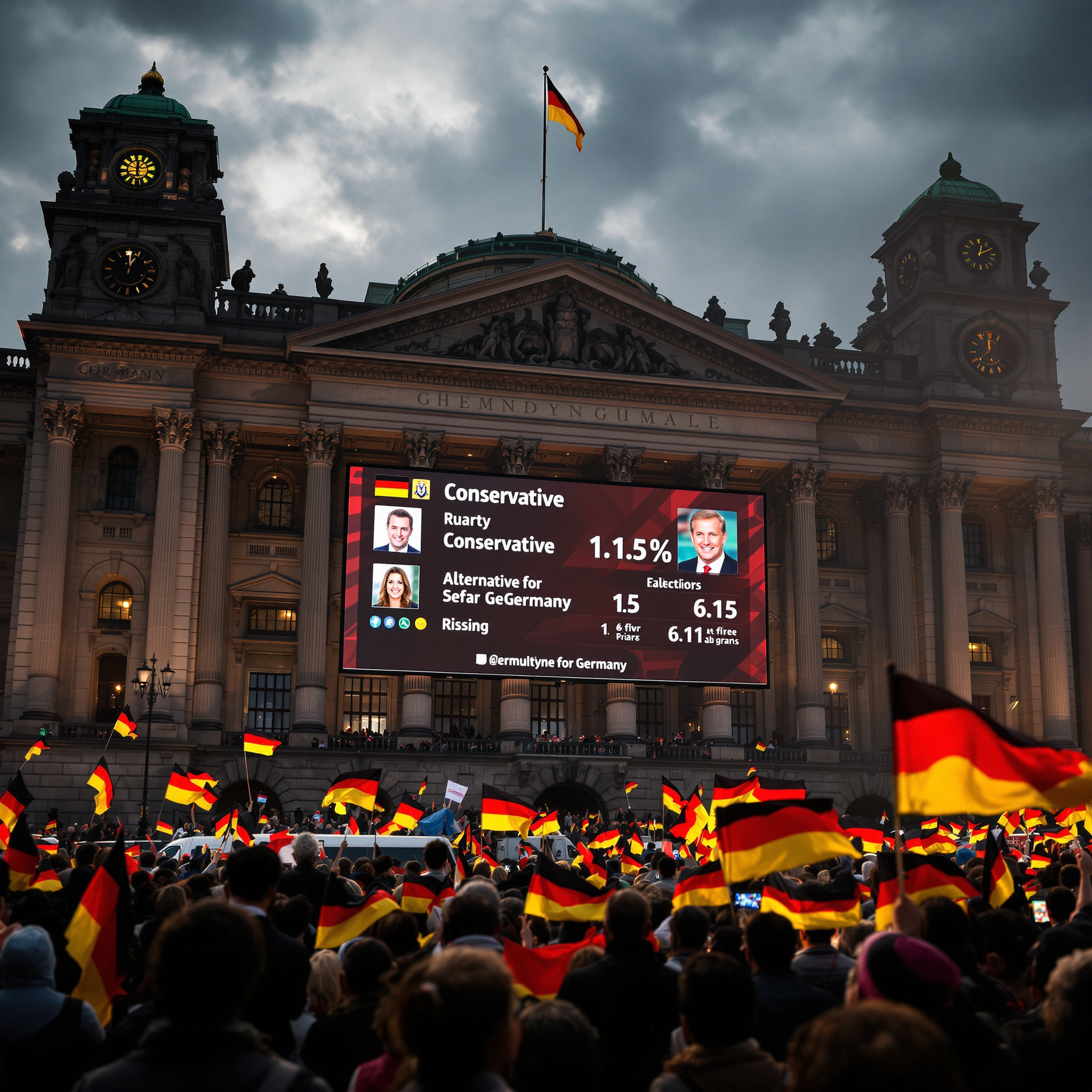 독일 총선 뒤집혔다 중도보수 1위 극우당 약진