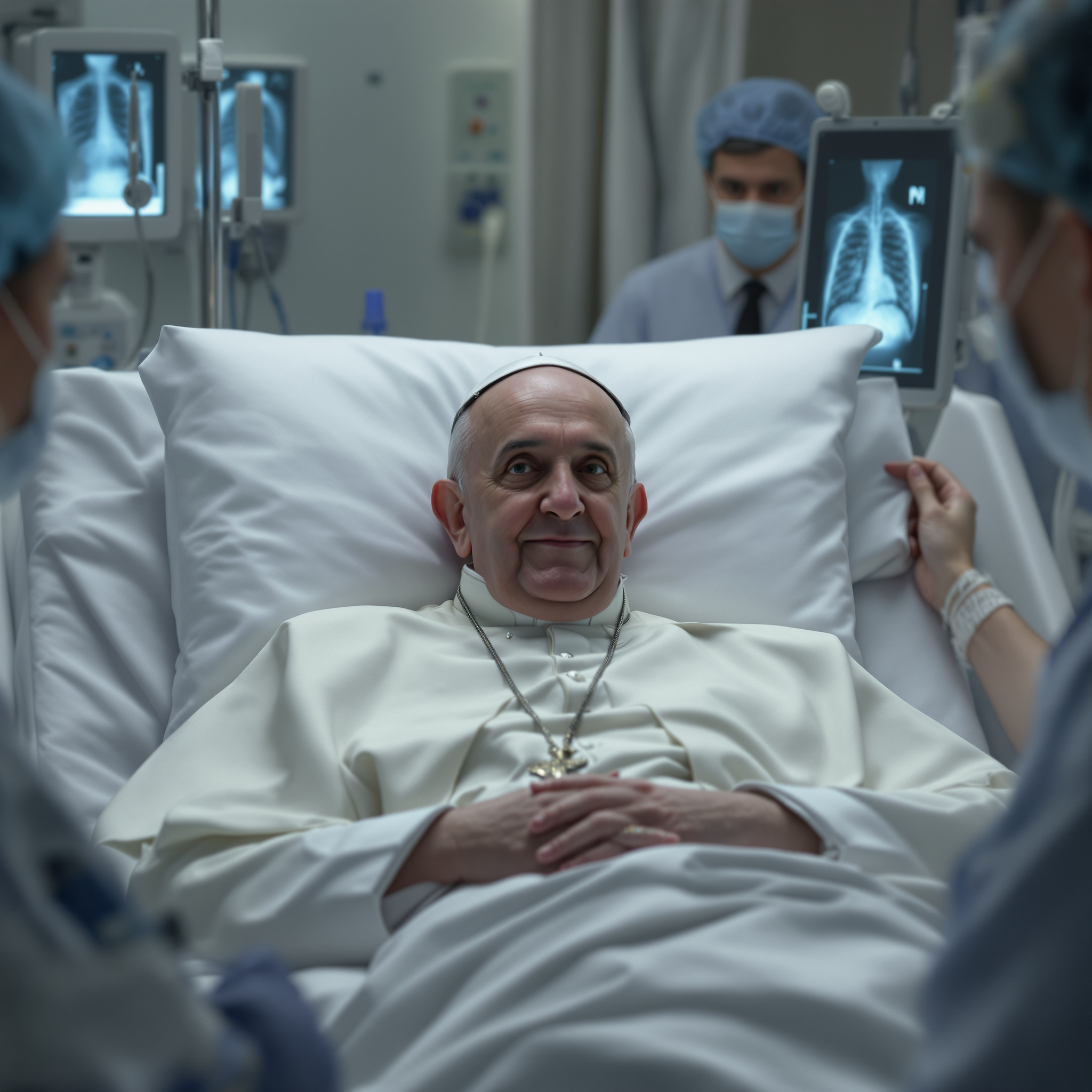 충격 교황 양쪽 폐렴 발병 위독 판정