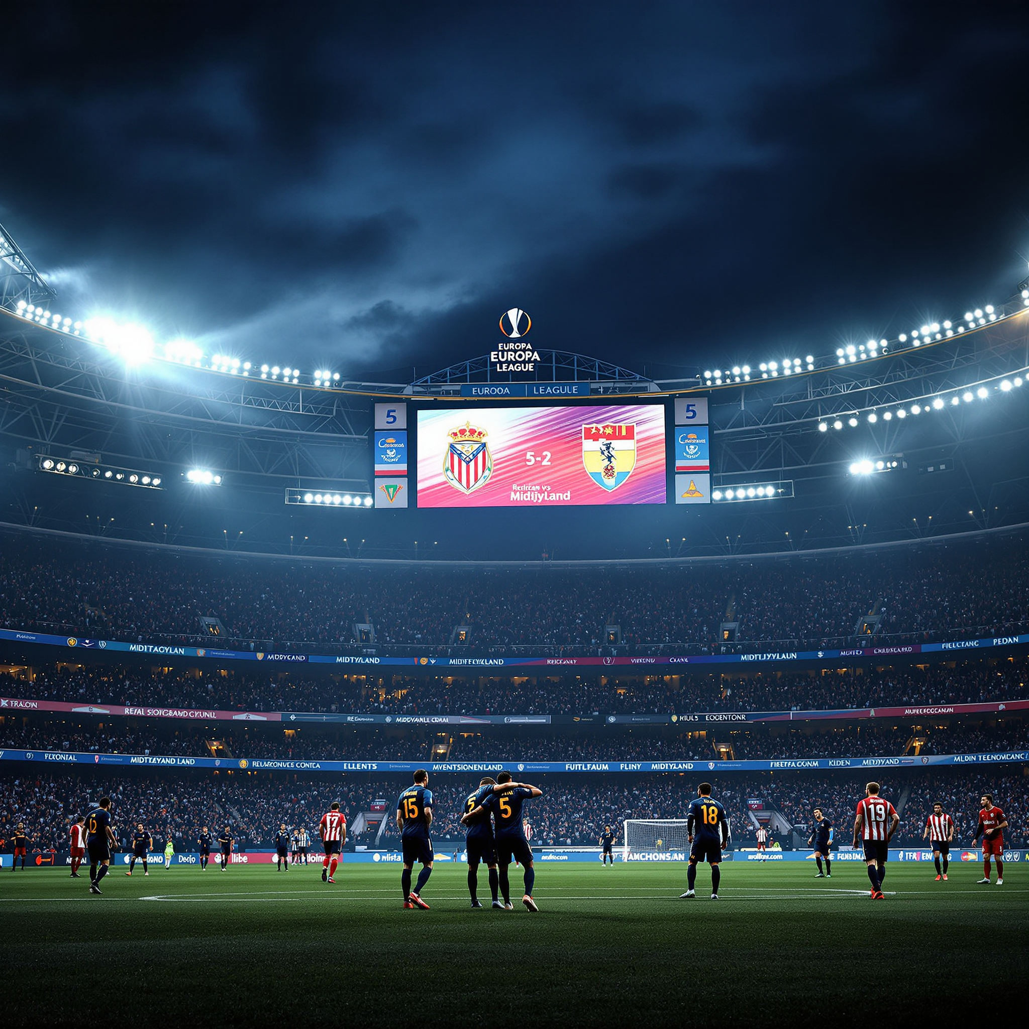 레알 소시에다드 대 미트윌란 대참사 5대2 완패로 유로파리그 탈락