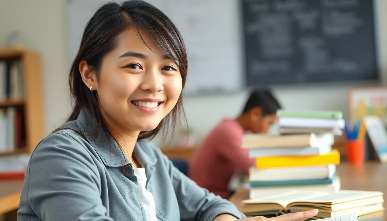 영어 공부하는 학생