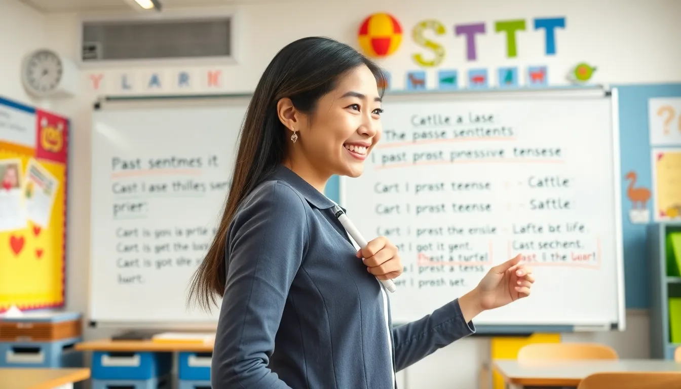 과거진행형 설명 이미지