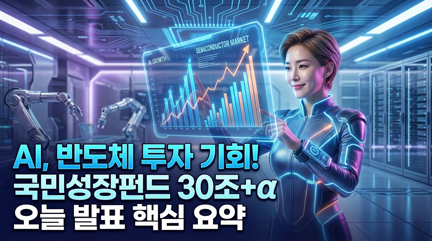 오늘 발표! 2026년 국민성장펀드: 첨단산업 30조 투자와 국민 참여 6천억 기회 완벽 분석