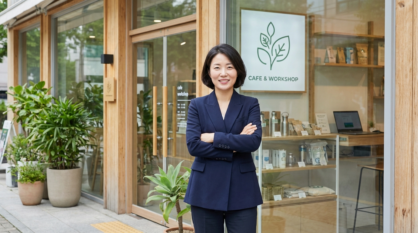 정부 정책 지원을 활용하여 성공적으로 사업을 운영하는 한국인 여성 기업가