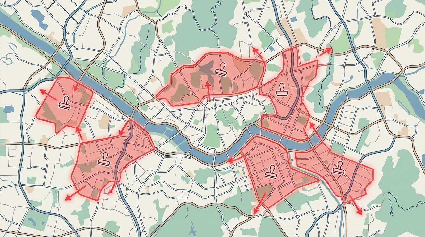 토지거래허가구역으로 지정된 한국 도시 지도와 정책 변화에 따른 부동산 시장 흐름 예측