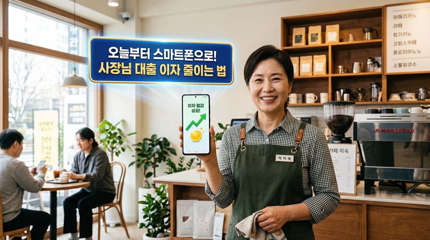 개인사업자 대출 갈아타기, 오늘부터 스마트폰으로 5분 만에 해결!