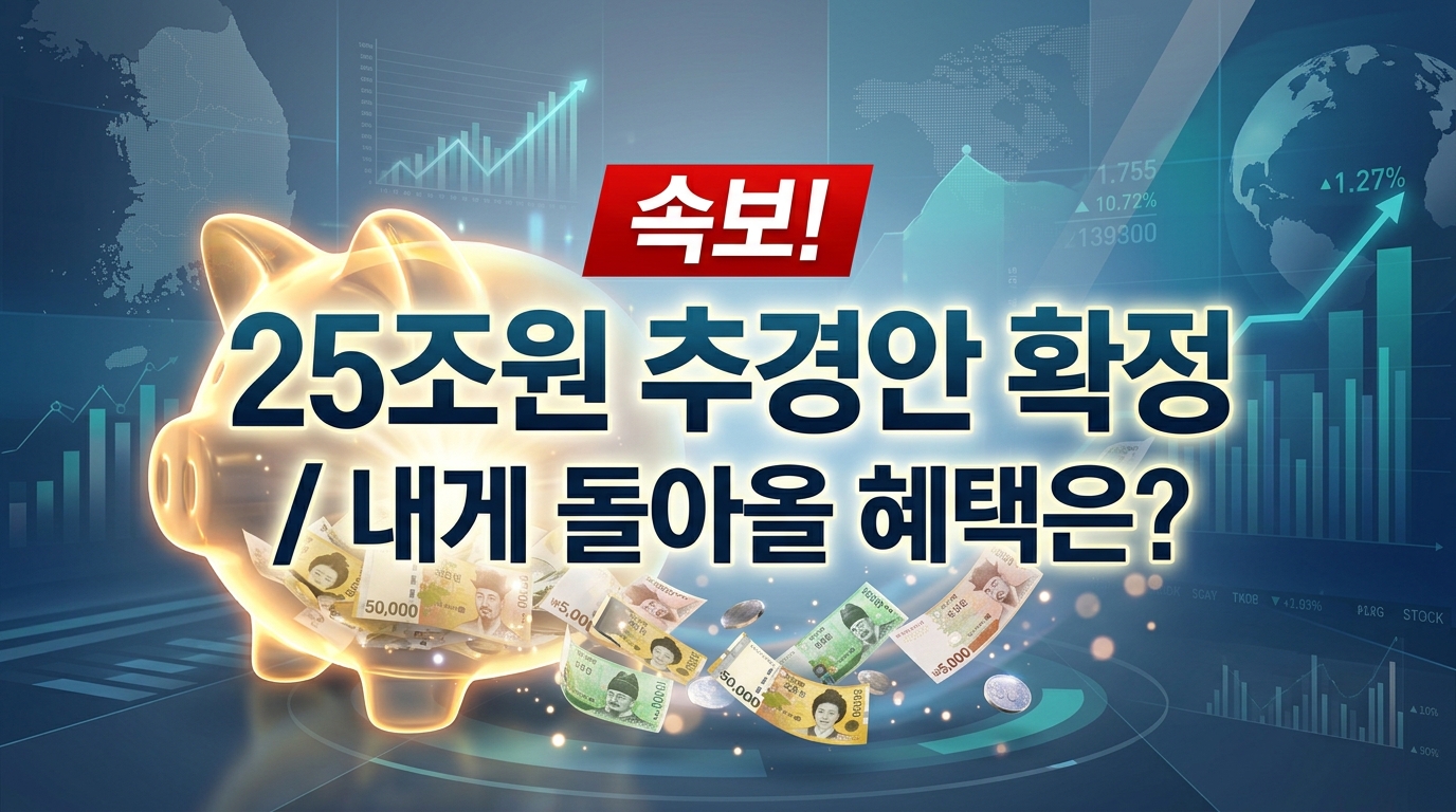 당정 25조원 추경안 합의 속보! 국채 발행 없이 초과세수 충당, 혜택은?