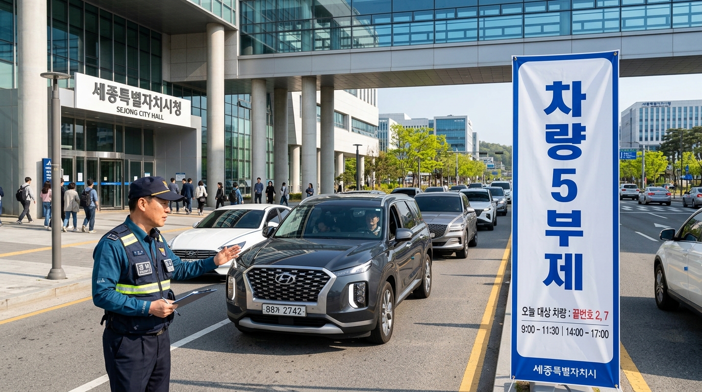 2026년 3월 24일 전격 시행! 공공기관 차량 5부제 대상 및 예외 차량 총정리
