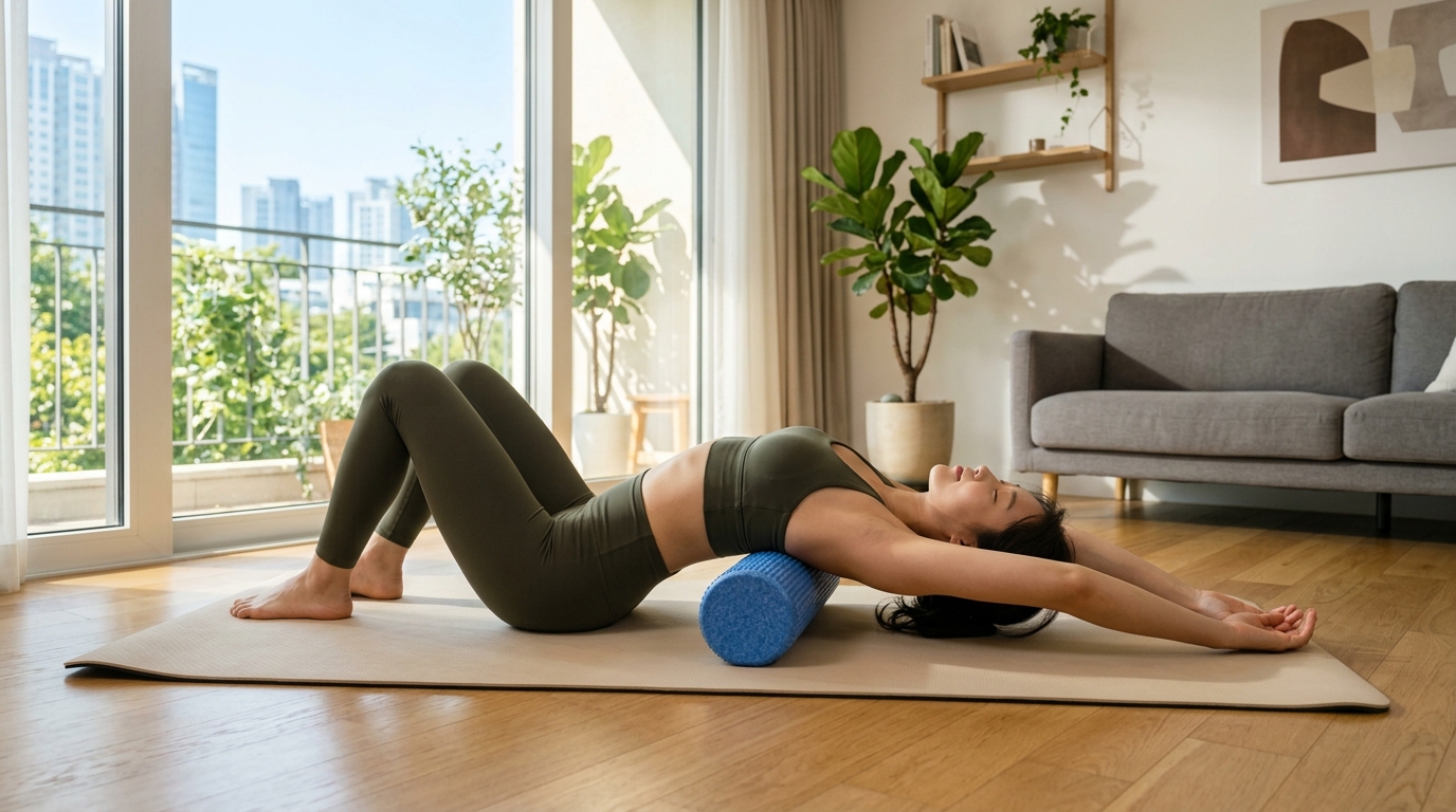 2026년 최신 폼롤러 전신 스트레칭 A to Z (거북목, 라운드숄더 교정)