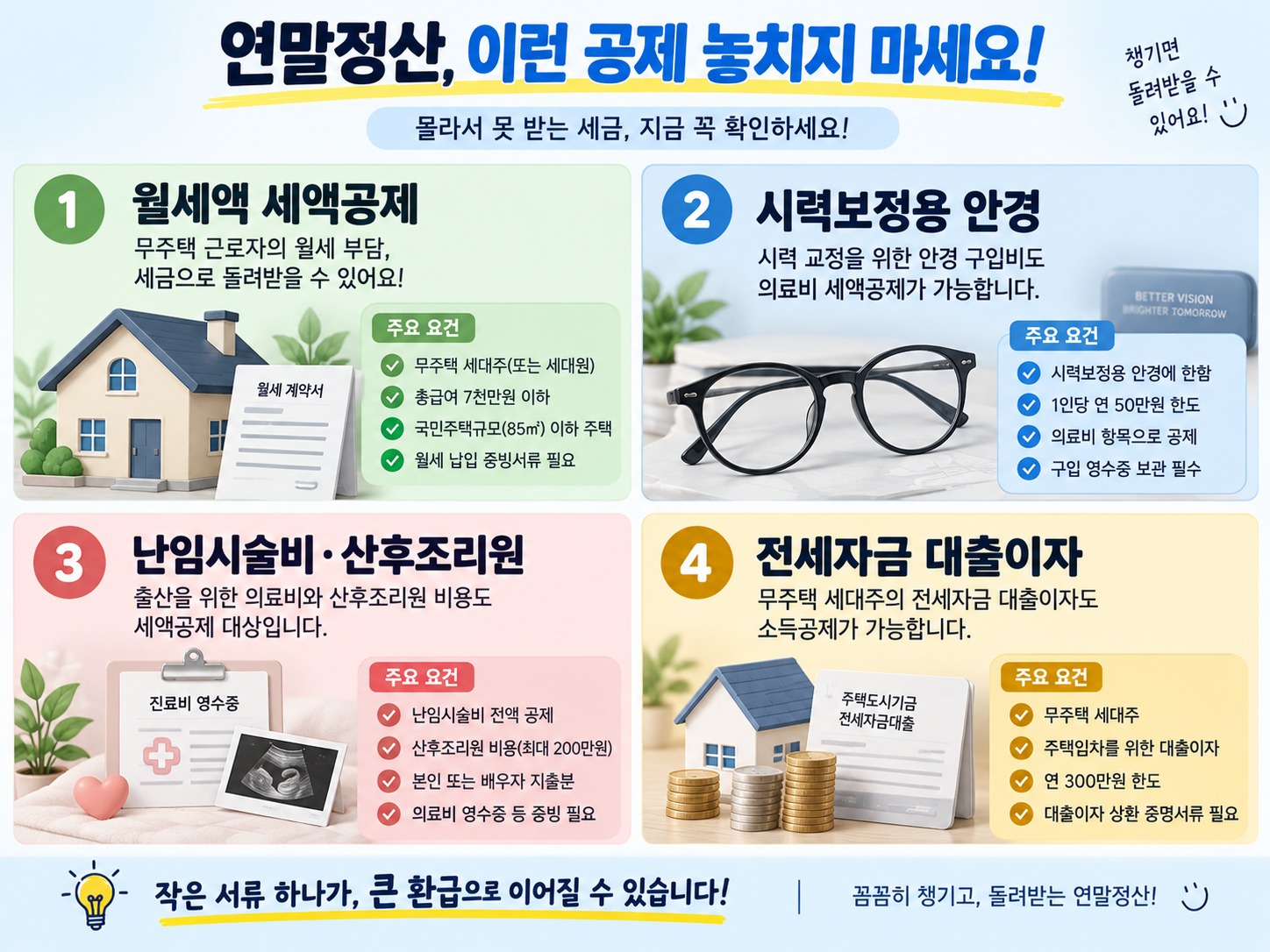 연말정산 공제누락 확인하는 법과 놓치기 쉬운 7가지 항목