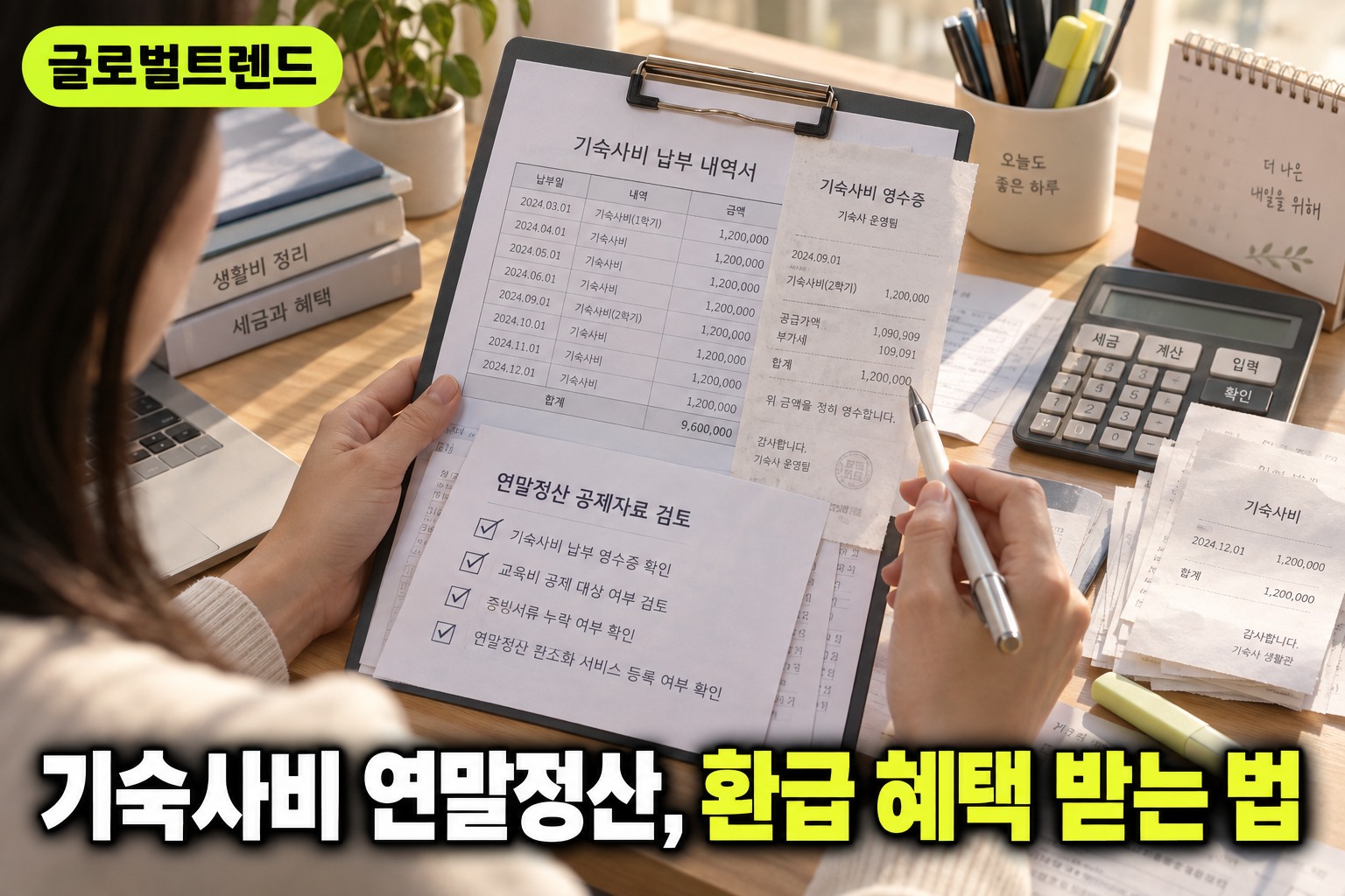 연말정산 기숙사비 공제 대학교와 회사 기준 총정리