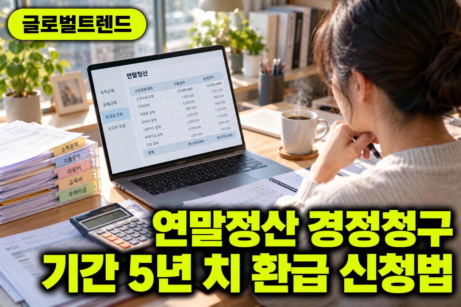 연말정산 경정청구 기간 놓치지 마세요 5년 환급 신청법
