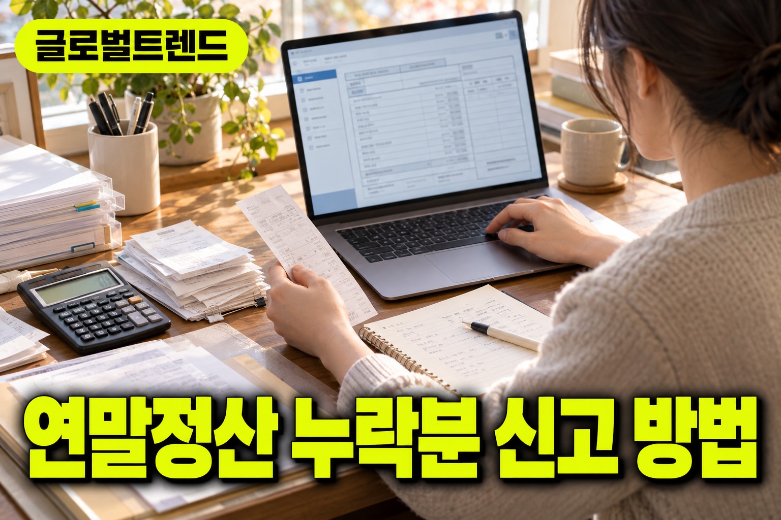 연말정산 누락분 신고 방법 종합소득세 환급 받기