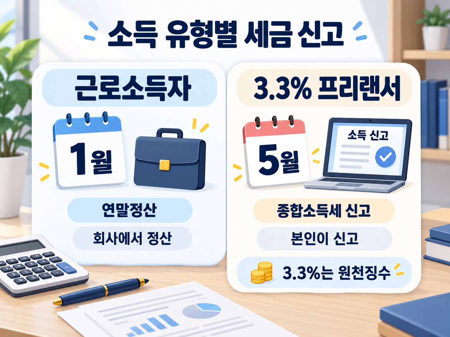 프리랜서 연말정산 안하면 어떻게 될까? 5월 종합소득세 이유